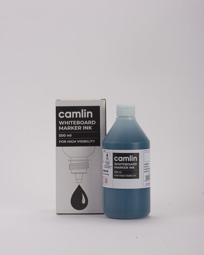 Camlin Blue Whiteboard Marker Ink – High Visibility Refill Bottle (500 ml)