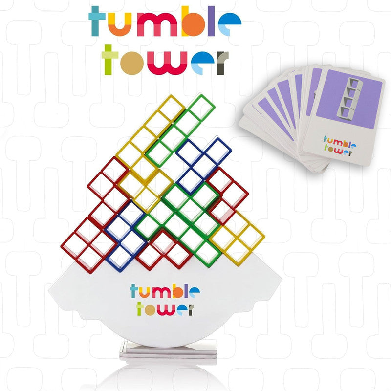 Tumble Tower Balancing Block Game – Fun Family Stacking Strategy Toy for Kids & Adults