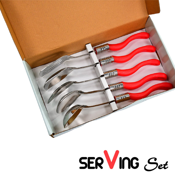 Stainless Steel Serving Spoon Set 5 pcs.