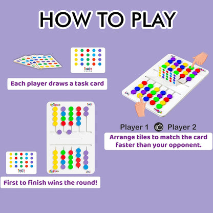 Truzo Color Matching Puzzle Game – Fast-Paced Pattern Recognition Board Game for Kids & Family