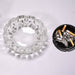 Elegant crystal ashtray for indoor or outdoor use.