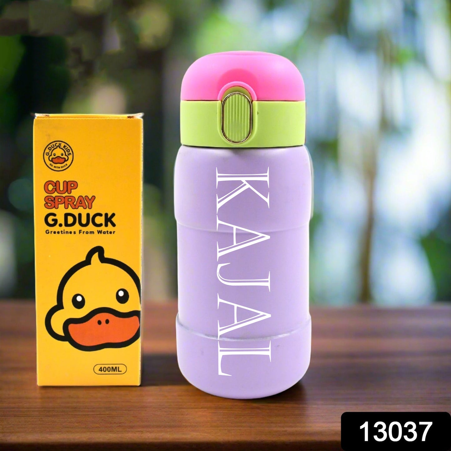 Customize Duck Stainless Steel Water Bottle For Kids Adults Steel Flask Metal Thermos, Spill Proof Cap Closure, BPA Free For School Home Office, Drinkware (1 Pc / Mix Design)