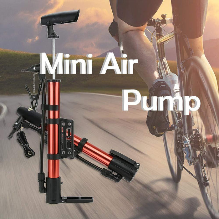 Aluminum Mini Bicycle Air Pump (Multicolor)