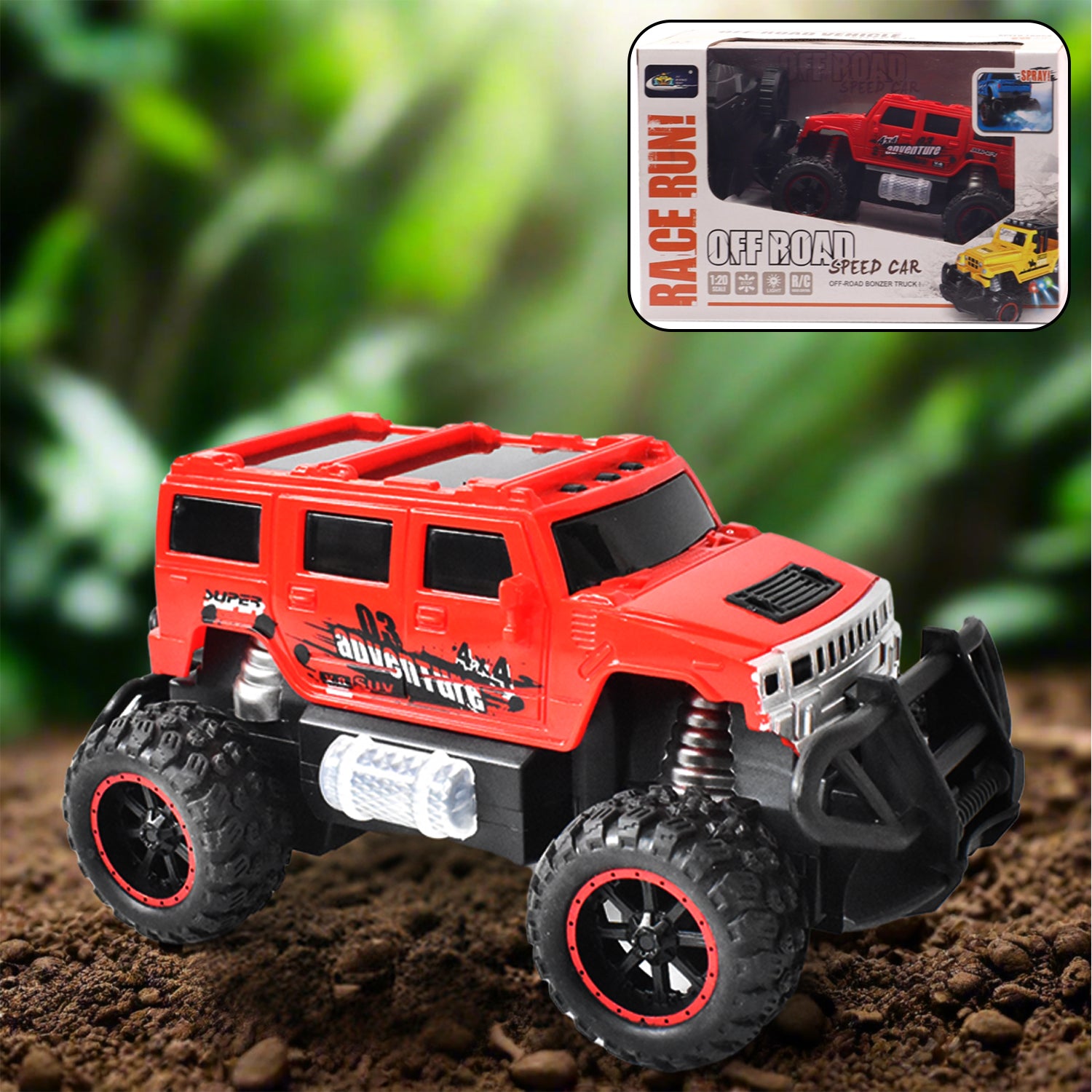 Mist Spray Race Car Toy Off Road Speed Car With Smoke (Water Sprayer Mist With Light) High Strength Climbing Power & Smoke Effect (Color May Vary), Kids