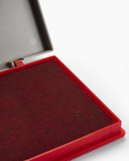 Camlin Deluxe Large Red Stamp Pad – Long Lasting Ink Pad for Clear Impressions