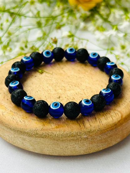 BLESSING CRYSTAL BRACELET Blue Evil Eye Stone Crystal