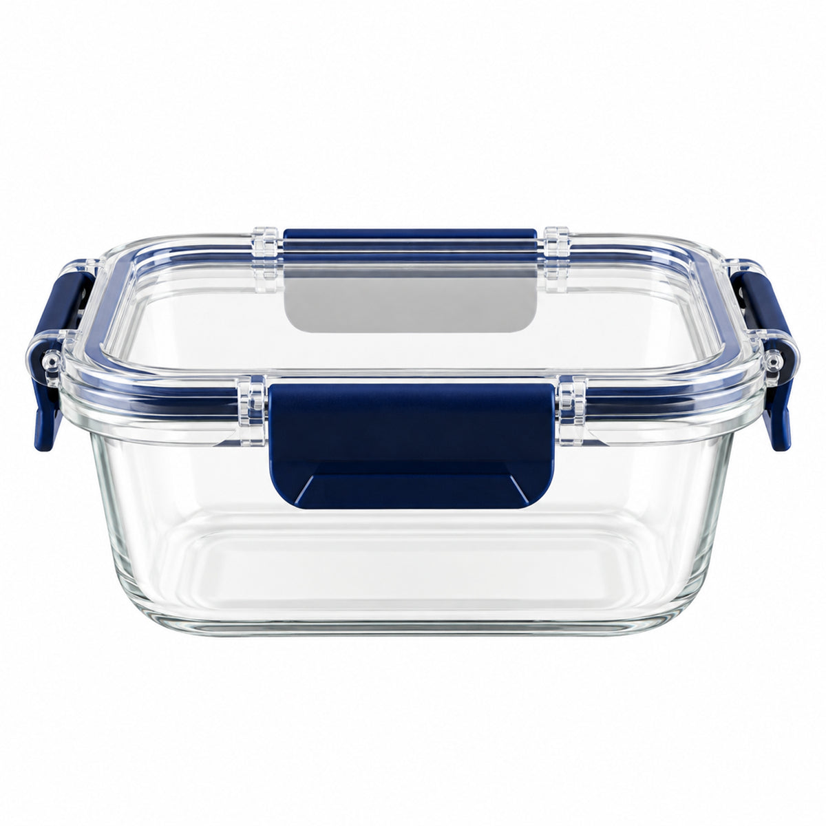 Cello 640ml Rectangular Glass Food Storage Container with Smart Lock Lid (1 Pc)
