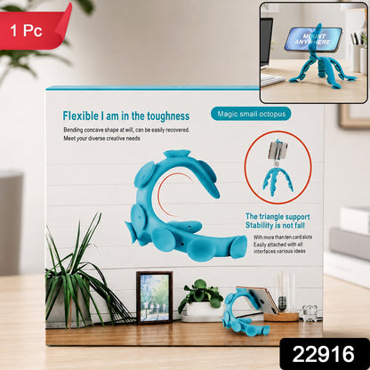 Desk phone holder with adjustable clamp, 1 piece