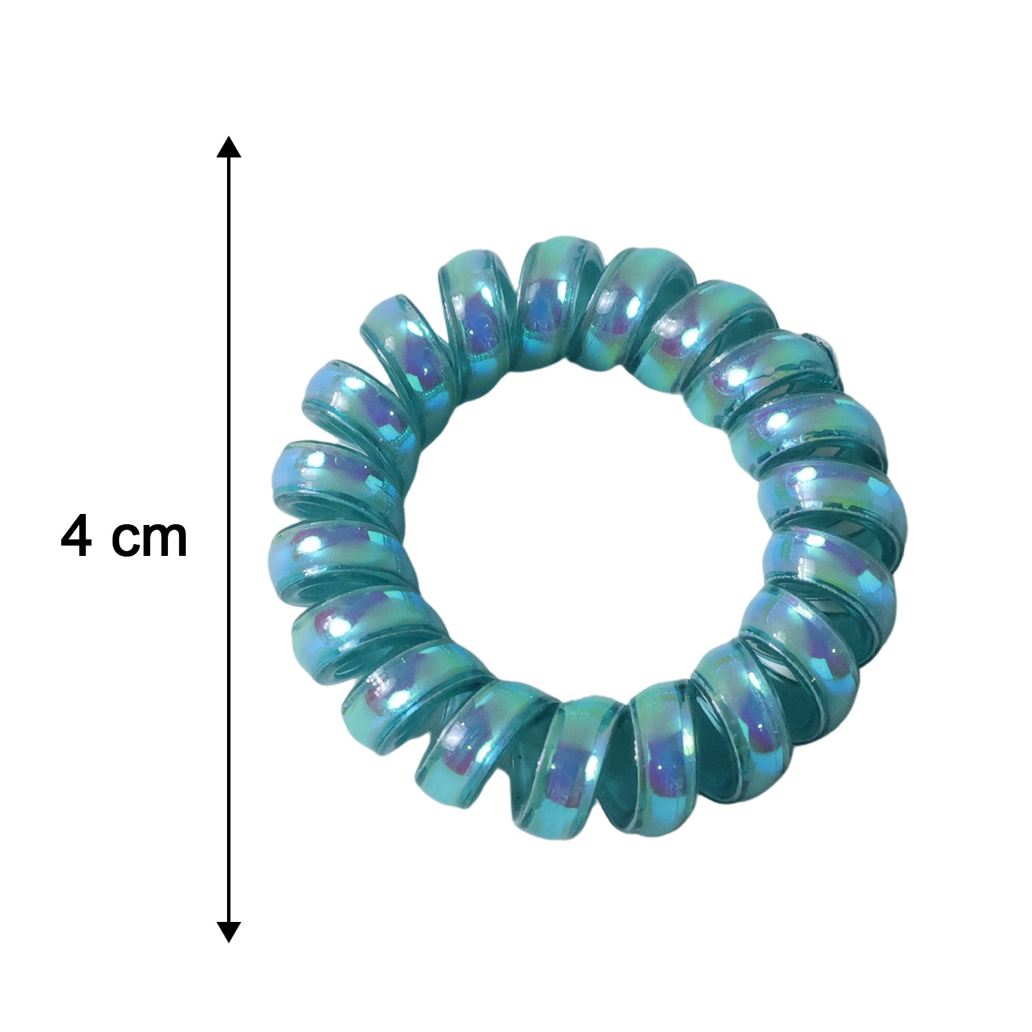 Size reference for spiral coil hair band