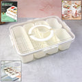 6-Compartment Fridge Storage Box – Leak-Proof, Space-Saving Organizer