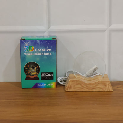 Live setting of 3D Lord Ganesha LED night lamp in home environment