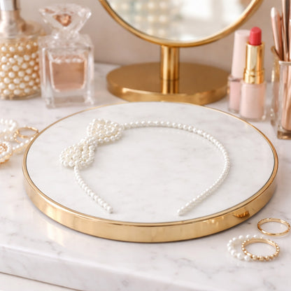 Decorative pearl headband for women