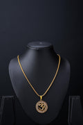 Om Pendant – Gold Plated Brass Religious Locket | BBJ