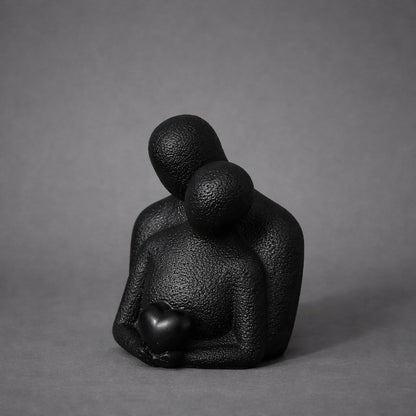 Couple Holding Heart Abstract Decorative Showpiece for Home and Office