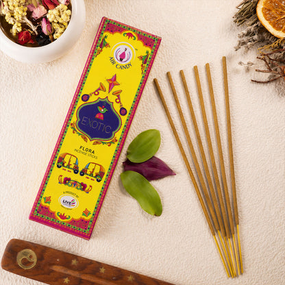 Exotic Flora Incense Sticks with Refreshing Fragrance and Long Lasting Aroma