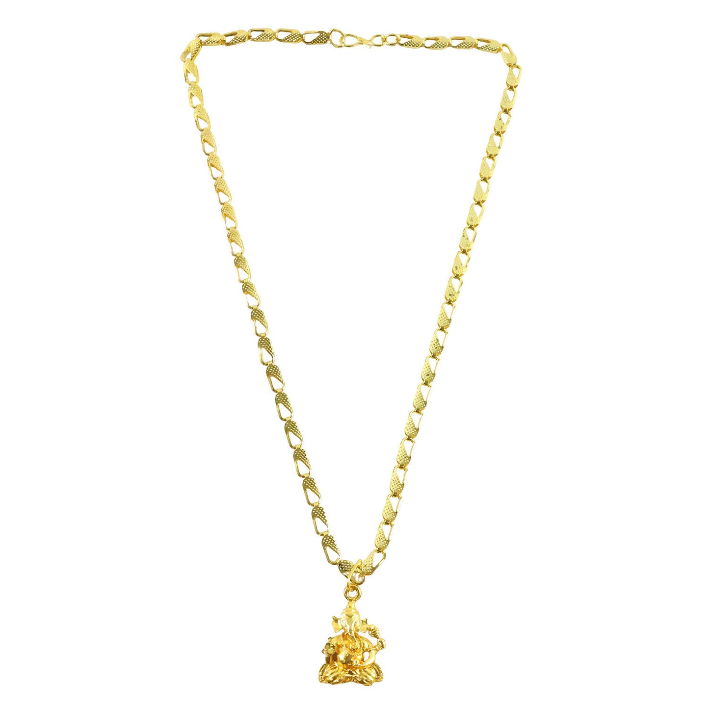 Lord Ganesha Pendant with Chain – Blessings of Prosperity Necklace