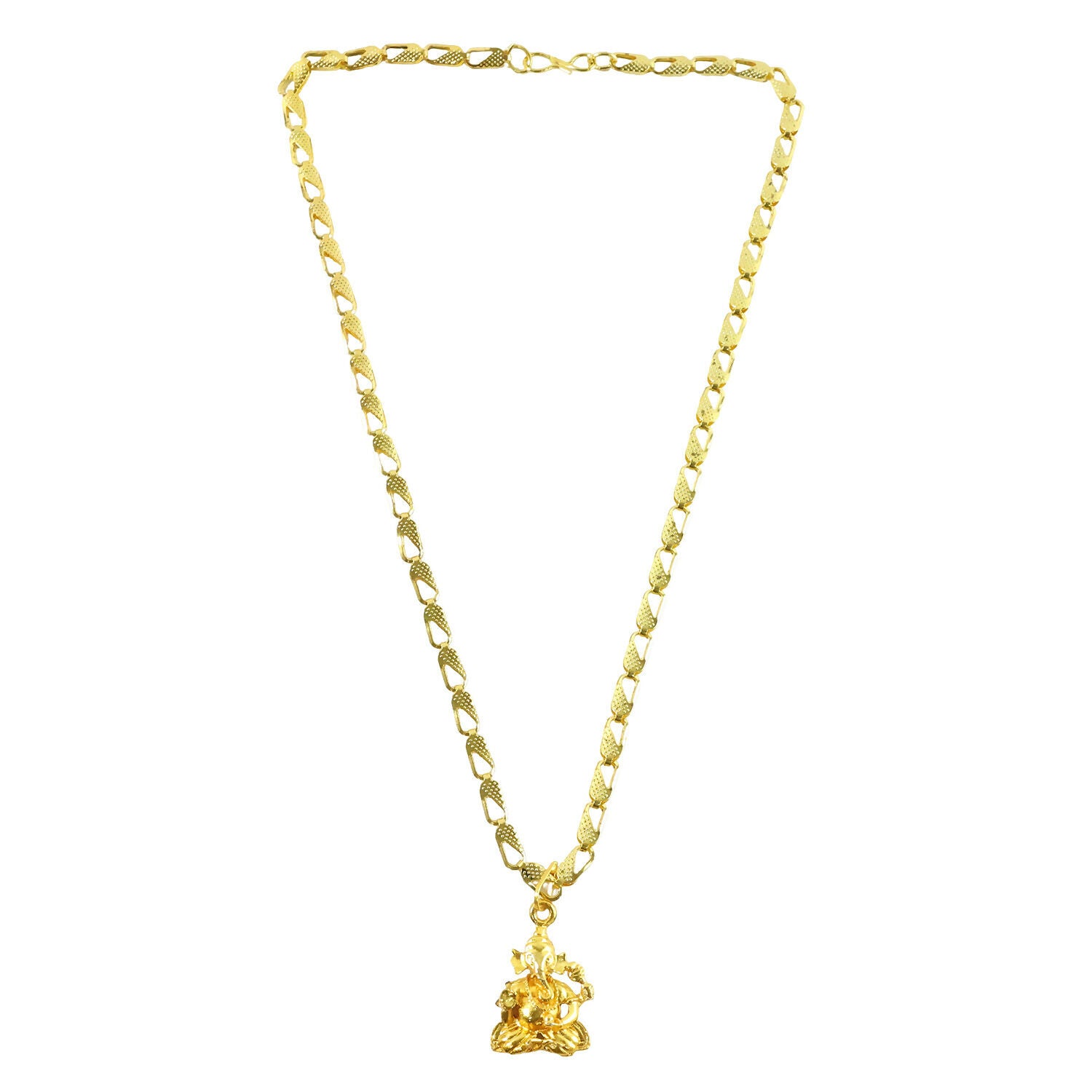 Lord Ganesha Pendant with Chain – Blessings of Prosperity Necklace