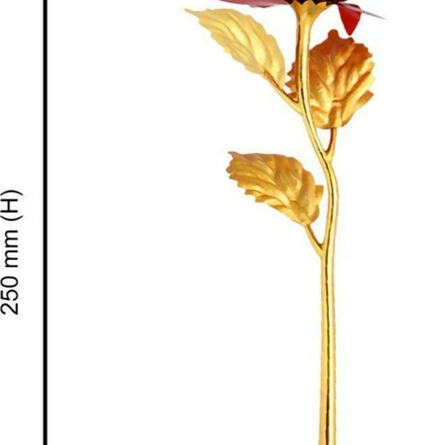 24K Gold Plated Artificial Rose for Gift | Premium Golden Red Rose with Luxury Gift Box for Anniversary, Birthday, Valentine, Wife, Girlfriend | Eternal Rose for Home Décor & Romantic Gifting