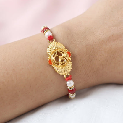 Om Design Rakhi for Raksha Bandhan Special Occasion (5pcs)