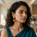 Jhumka Earrings – Elegant Traditional Gold Plated Design