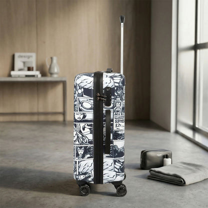 Novex Marvel Avenger Squre Kids Polycarbonate Trolley Bags for Travel Luggage with 4 Wheel (Black, 18 Inch)