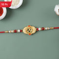 Om Design Rakhi for Raksha Bandhan Special Occasion (10pcs)