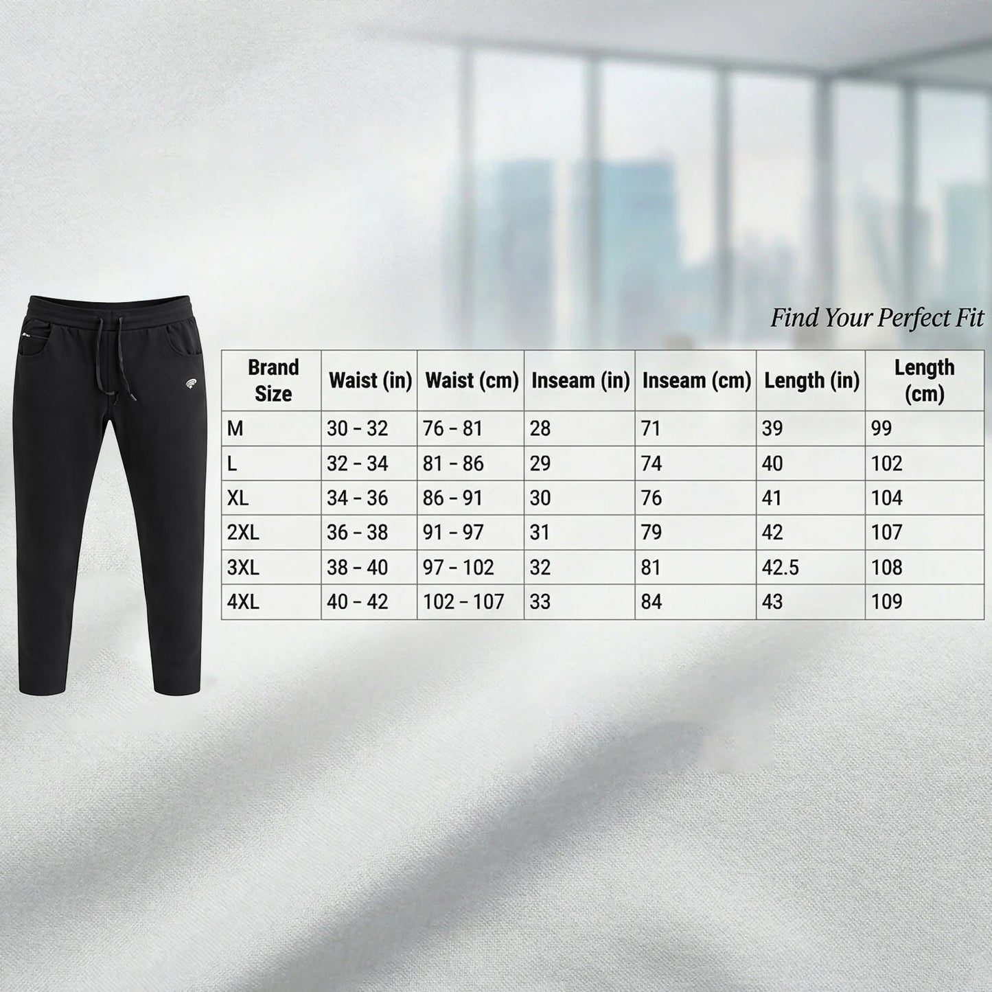 Men’s Slim Fit Stretchable Track Pants with Drawstring & Pocket Lower