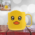 Cartoon Plastic Toothbrush Cup – Durable & Lightweight | Mini Bubbles
