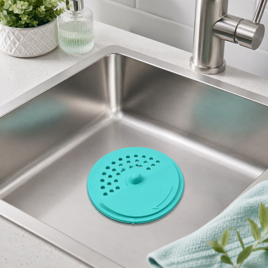 Anti-Odor Drain Cover – Round Rubber Floor & Sink Filter | Mini Bubbles