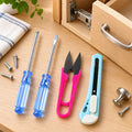 Mini Tool Kit with Screwdrivers Cutter and Thread Snips for Home (4 In 1)