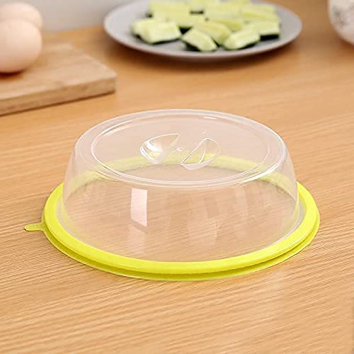 10 Microwave Safe Dish Plate Food Plastic Lid Cover Splatter with Vents Clear