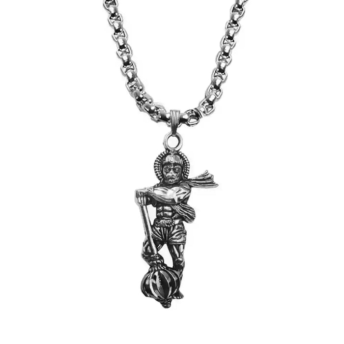 Hanuman Ji Pendant with Gada Religious Jewellery for Men and Women