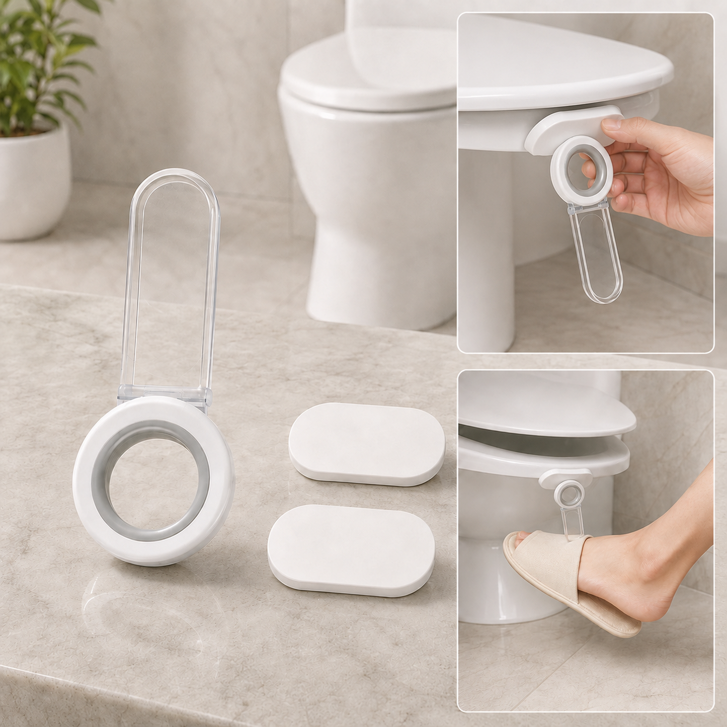 Toilet Seat Lifter – Hygienic Hands-Free Toilet Lid Control