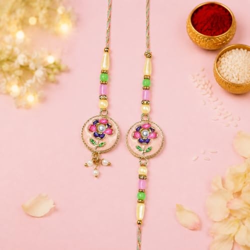Rakhi for Brother with Topli Pooja Thali - Rakshabandhan Gift Set, Pack of 7