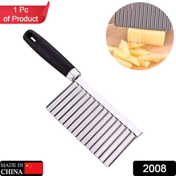 2008 Stainless Steel Vegetable Salad Chopping Knife Crinkle Cutters