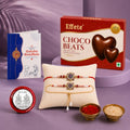 Rakhi for Brother with Chocolate Beats 32gm - Raksha Bandhan Gift Set, Pack of 5