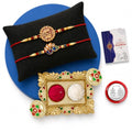 Bhai Rakhi for Brother with Pooja Thali - Raksha Bandhan Gift Set, Pack of 6