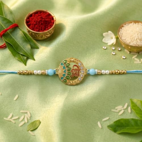 Shree symbol Rakhi Combo - Raksha Bandhan Gift with SS Water Bottle 1000ml | Rakhi Gift