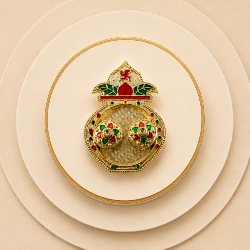 Krishna Rakhi Combo - Raksha Bandhan Gift with Kalash Shape Pooja Thali, Pack of 5