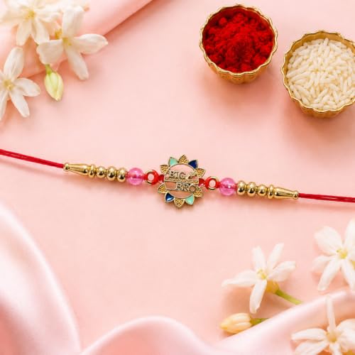 BIG Bro Rakhi for Brother with Pooja Thali - Raksha Bandhan Gift Set, Pack of 7