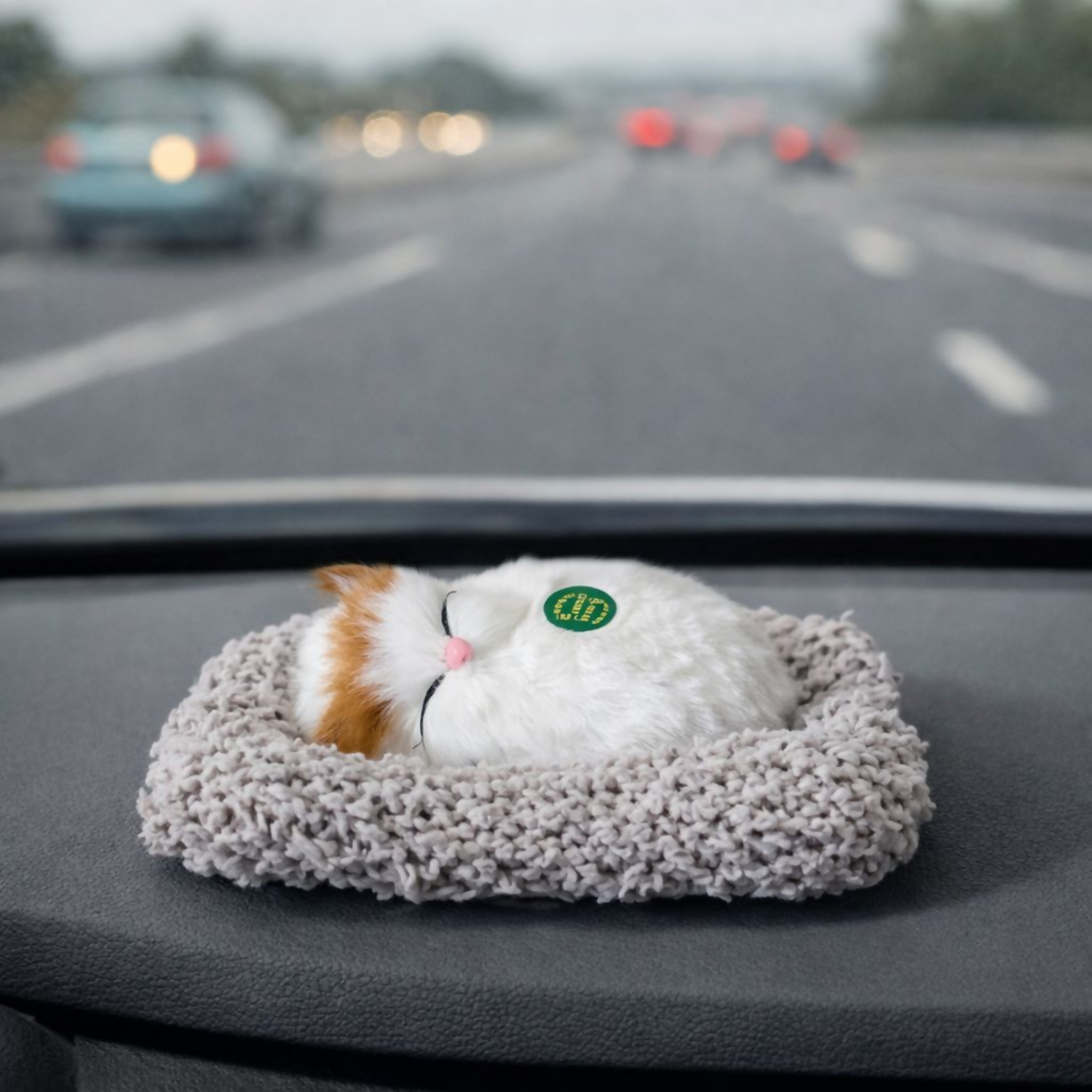 Sleeping Cat Dashboard Decor Cute Car Interior Table Showpiece