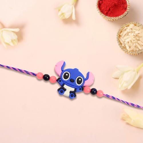Kids Rakhi for Brother with Pooja Thali - Raksha Bandhan Gift Set, Pack of 7