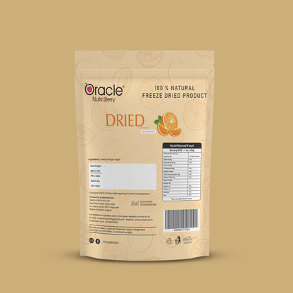 Oracle Dried Orange Dehydrated Fruit Snack 250gm Made from Fresh Oranges