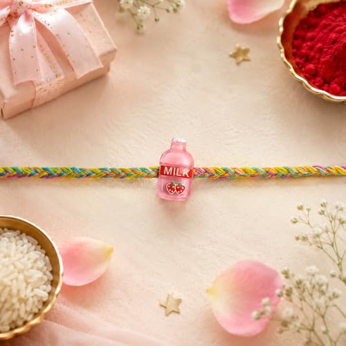 Krishna Rakhi Combo - Raksha Bandhan Gift with Decorated Pooja Thali, Pack of 7 for Bhaiya