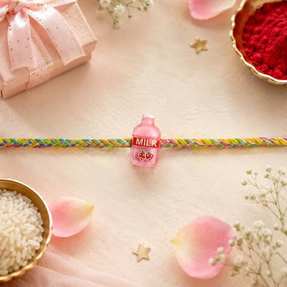 Krishna Rakhi Combo - Raksha Bandhan Gift with Decorated Pooja Thali, Pack of 7 for Bhaiya