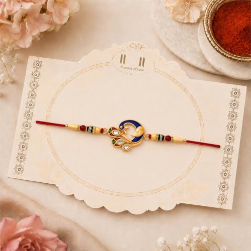 Rakhi for Brother with 10pcs Assorted Treats - Raksha Bandhan Gift Set, Pack of 5