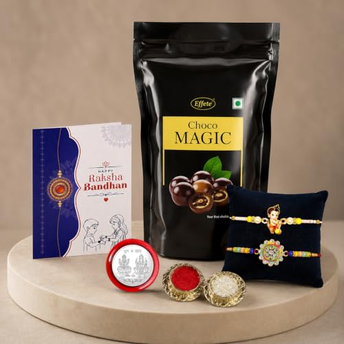 Bal Hanuman Rakhi Combo - Raksha Bandhan Gift with Choco Magic Standy Pouch, Pack of 6
