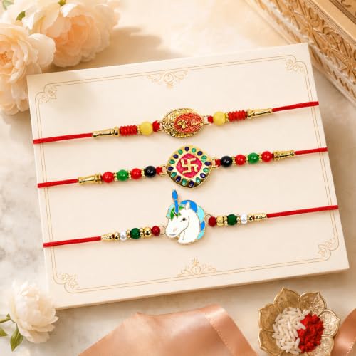 Bhai Rakhi for Brother with Coffee Mug - Raksha Bandhan Gift Set, Pack of 7