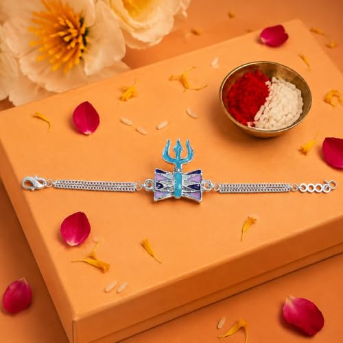 Trident Rakhi Combo - Raksha Bandhan Gift with Assorted Choco 96gm, Pack of 6 | Rakhi Gift