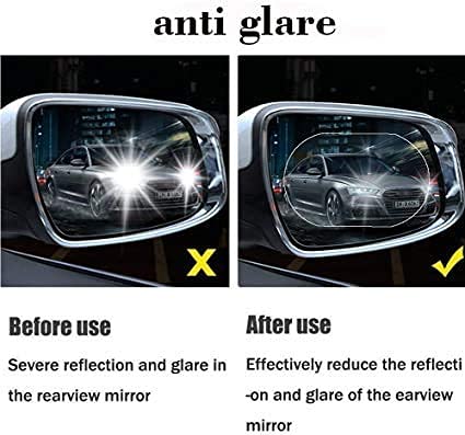 Car Mirror Anti Fog Film Rearview Side Mirror Waterproof Clear Film (1 Pc)
